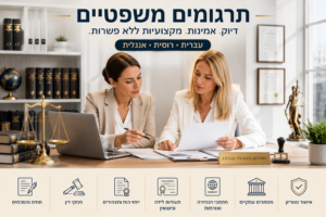 תרגום משפטי לרוסית - בתמונה שני עורכות דין במשרד עורכי דין במשרד מודרני דנים במסמכים משפטיים. ברקע ספרי משפט ותעודות. כותרת: תרגומים משפטיים בדיוק ומקצועיות. תרגום משפטי לרוסית - בתמונה שני עורכות דין במשרד עורכי דין במשרד מודרני דנים במסמכים משפטיים. ברקע ספרי משפט ותעודות. כותרת: תרגומים משפטיים בדיוק ומקצועיות.
